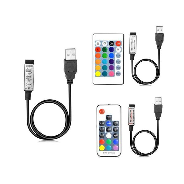 

dc 5v usb led strip rgb controller mini 3keys /24k