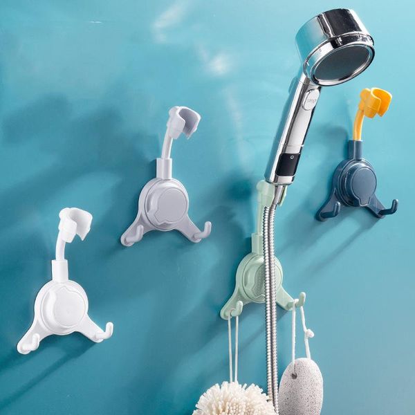 

towel racks shower rack with hooks rotable stand punch-360Â°rotation for bathroom accessories head holder