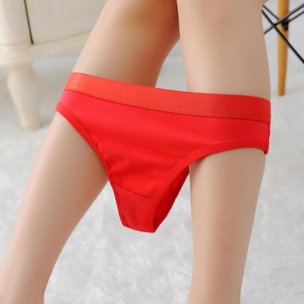 

women's panties dropship 2021 arrival women briefs solid thongs g-string lingerie underwear red charming hip #j05, Black;pink