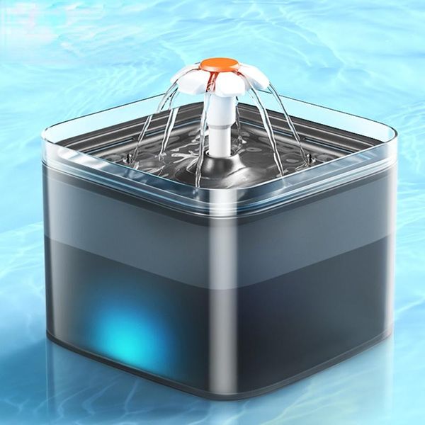 

cat bowls & feeders rojeco automatic water fountain filter indoor 2l led drinker for cats dispenser pet drinking feeder