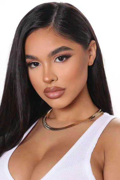 

yaki straight human hair lace front wig for black women glueless 13x4 transparent swiss frontal-wig 150 density 24inches, Black;brown