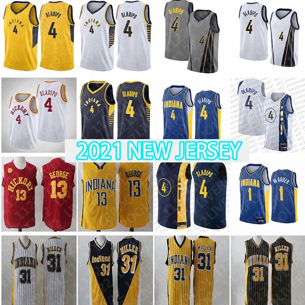 

stitched big yards s-6xl victor 4 oladipo indianapacersbasketball jerseys yellow blue 31 miller jersey fans shirt vest ncaa, Black;red