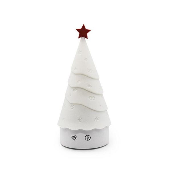 

night lights est 1200mah music colorful christmas tree light rubbernight lamp bedroom gift for children