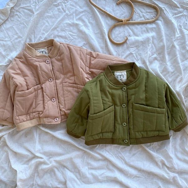 

down coat clothing infant tracksuit boys clothes winter children kids cotton suit warm padded jacket baby, Blue;gray