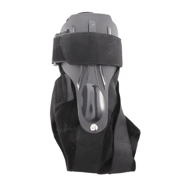 

sport ankle support brace foot stabilizer orthosis adjustable straps pad breathable football sock protector, Blue;black