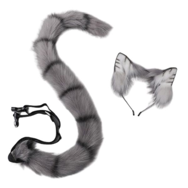 

other event & party supplies plush cat tail ears hairhoop set cosplay anime cartoon accessories halloween role playing suits