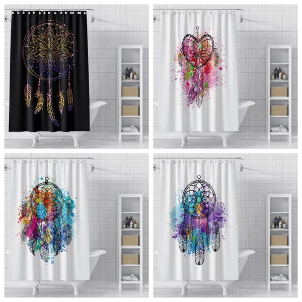 

shower curtains weaving art eagle feather waterproof bath curtain polyester for bathroom 150*180cm