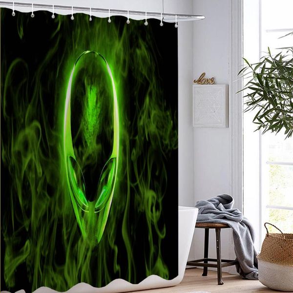 

shower curtains 3d digital printing alien curtain for bathroom black series boys kids decoration