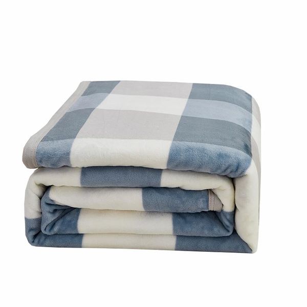 

blankets small blanket cover leg coral fleece student dormitory bed single double-sided summer office nap quilt