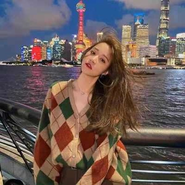 

guoguojia sweater coat cardigan for women early autumn long, White;black