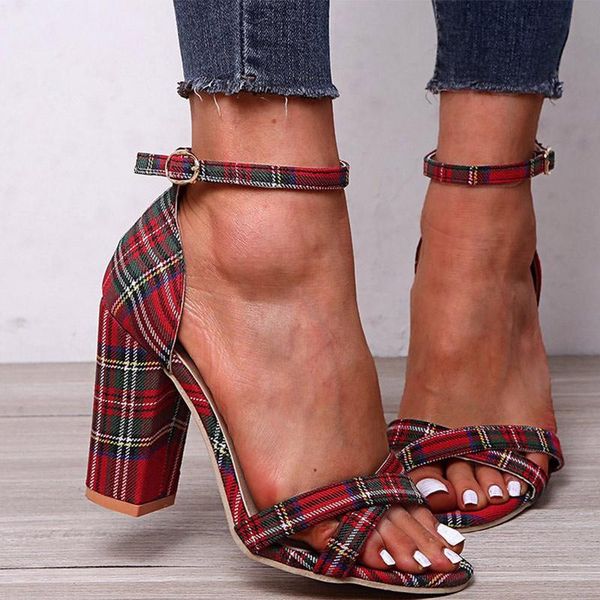 

ankle strap lattice ladies high heels shoes woman cross open toe cover female sandals drop summer women, Black