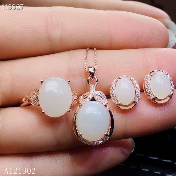 

bracelet, earrings & necklace kjjeaxcmy exquisite jewelry 925 silver-inlaid natural gems and an jade girls pendant earrings, rings set suppo, Black