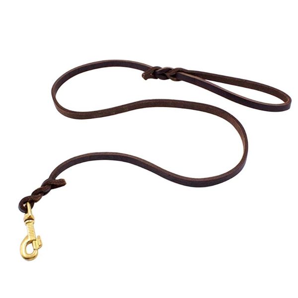 

dog collars & leashes wear resistant long clip chain pet leash rope pu leather training flexible multifunction safety running extending lead
