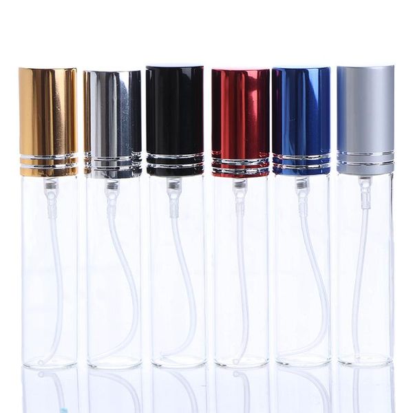 

storage bottles & jars 1pc 10ml portable glass perfume bottle with atomizer empty cosmetic containers for travel spray