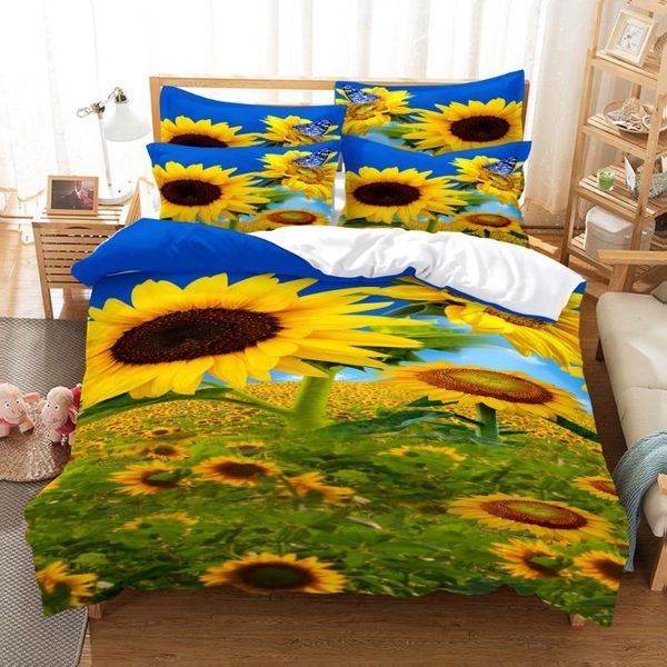 

bedding sets 3d printed set flowers bedclothes colorful vivid bed designer twin full  king