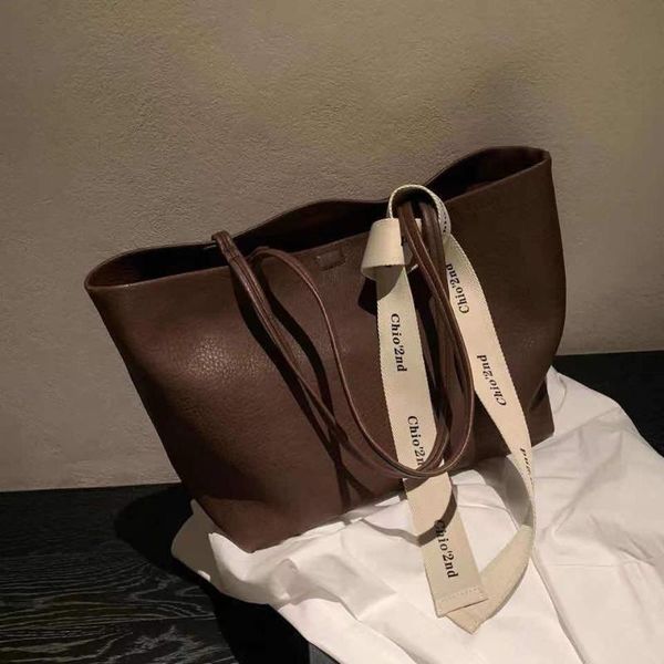 

evening bags chio '2nd original coffee fairy tale tote bag female large capacity autumn 2021 shoulder