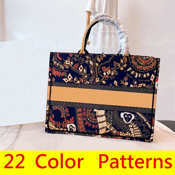 

2022 luxurys designers bags handbag woman fashion canvas tote bag for women lady aesthetic designer handbags high capacity shopping travel c