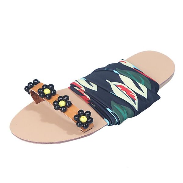 

retro summer women flowers open toe breathable sandals cross strap beach shoes casual chaussure femme, Black