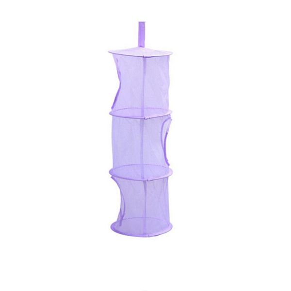 

storage boxes & bins hanging mesh space saver bags organizer 3 compartments basket for kids room (yellow)