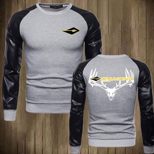 

men's hoodies & sweatshirts 2021 diamond brand mens fashion england style spring autumn comfortable gradient delicate print leather sle, Black