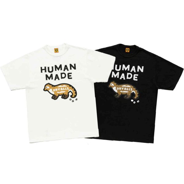 

men's t-shirts human made 21ss anime t graphic shirt streetwear, White;black