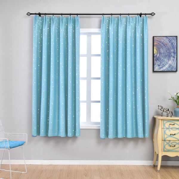 

curtain & drapes yaapeet modern star printed blackout cotton linen living room curtains pretty american style bedroom window decoration