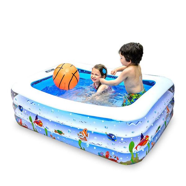 

three size choose children's home use inflatable square swiming pool outdoor children basin bathtub gifts for babies & accessories