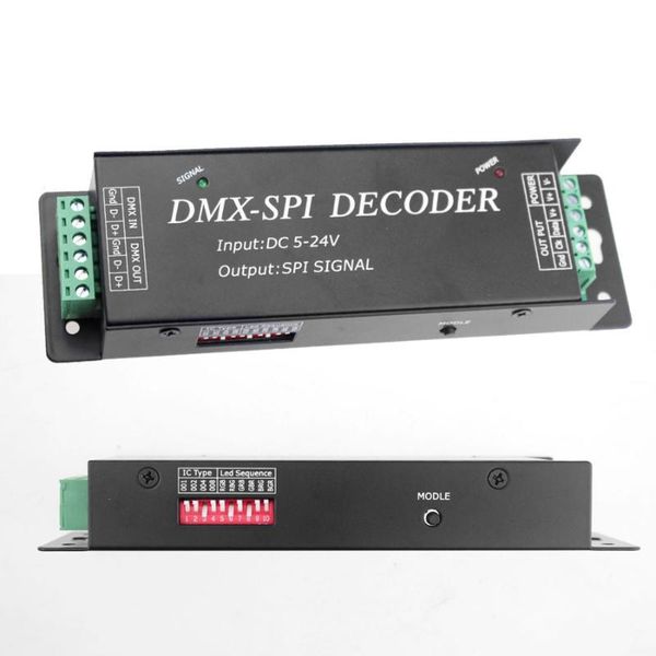 

controllers ws2801 ws2811 ws2812b dmx spi decoder dmx200 dmx512 dc 5v 12v 24v pixel rgb 512 to signal