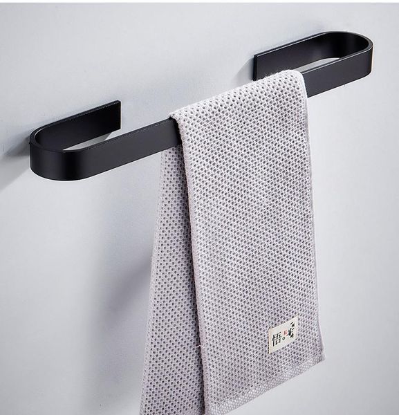 

towel racks 25/45/60cm wall-mounted aluminum alloy bathroom shelf holder adhesive force kitchen cabinet hanger rack