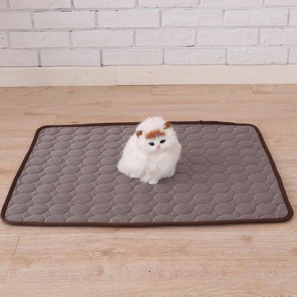 

cat beds & furniture summer cooling dog bed mat washable pet diaper car seat cover pad reusable training cattery kennel