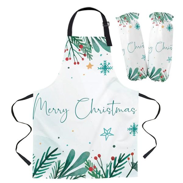 

aprons christmas leaves lantern apron kitchen baking accessories for women cooking