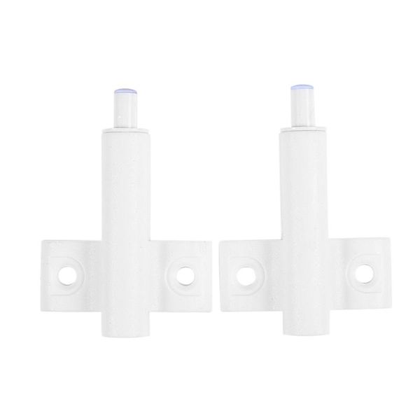 

2pcs white plastic door kitchen cabinet damper soft closer buffer catches & closers