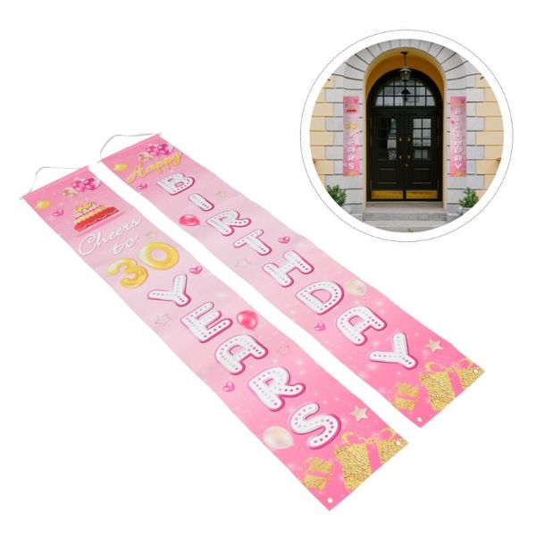 

1pair party door curtain delicate hanging banner birthday decoration & drapes