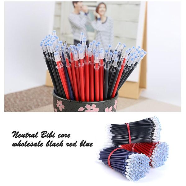 

gel pens pen refills full needle school office neutral red refill replacement 6pcs 20pcs 50pcs 100pcs