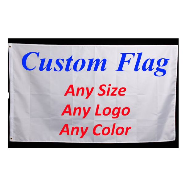 Benutzerdefinierte Flaggen, 90 x 150 cm, Banner aus 100 % Polyester, digital bedruckt, für hochwertige Werbung im Innen- und Außenbereich mit Messingösen