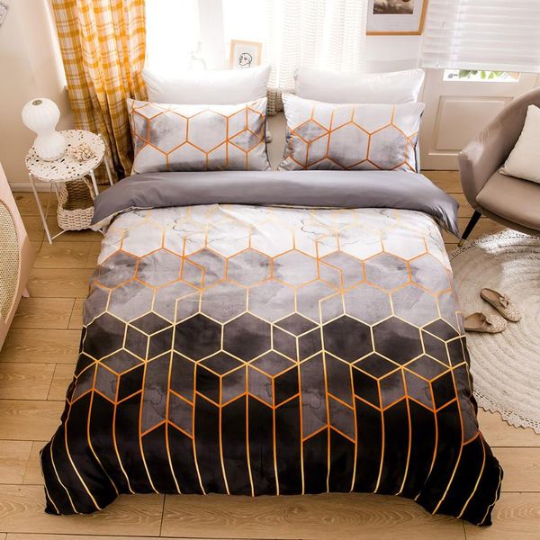 

bonenjoy bed cover sets king size geometric striped bedding set  comforter pillowcase dekbedovertrek 220x240