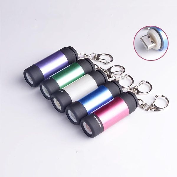 

mini led portable usb rechargeable waterproof night lighting lamps outdoor flashlights torches