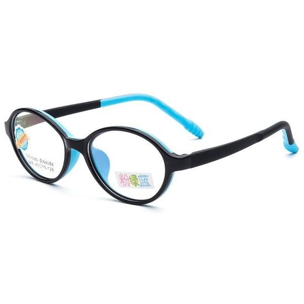 

fashion sunglasses frames children's glasses soft silicone comfortable nasal support allergy tide frame, Black