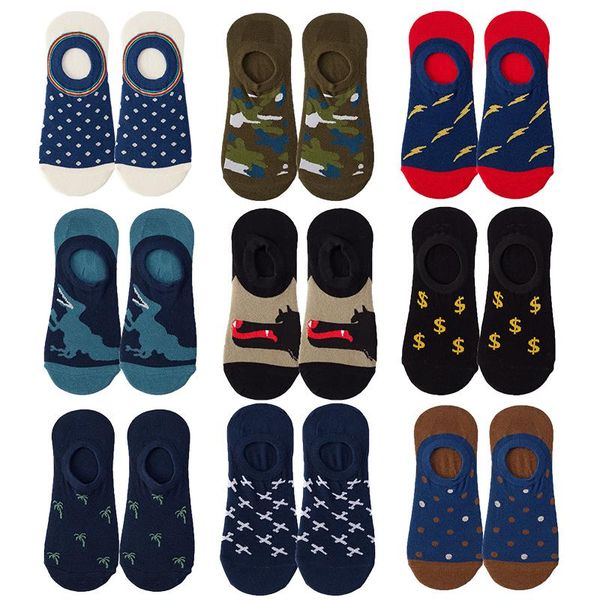 

men's socks women's man for men set with print woman male short funny anime designer basketball anti-slip running, Black