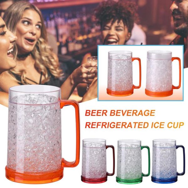 

mugs 2021 beach pool party ice beer drink double plastic cup summer cool colorful mug kitchen gadgets accessories