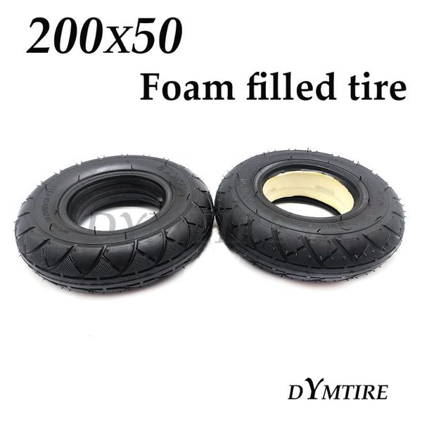 

200x50 solid tire polyurethane foam filled for mini electric scooter 8 inch explosion-proof tyre motorcycle wheels & tires