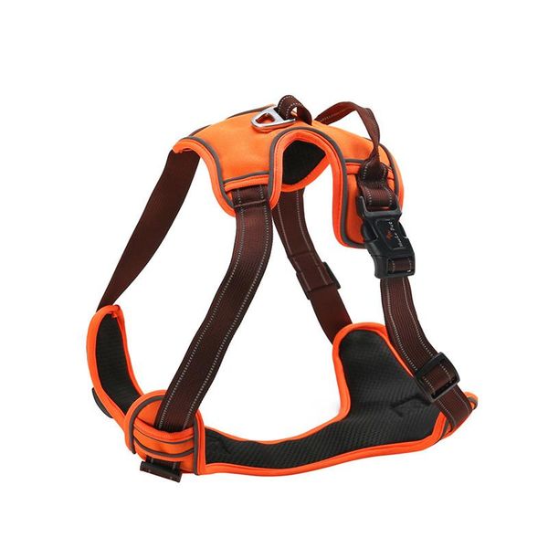 

dog collars & leashes style harness double stack chest strap traction collar reflective pet supplies for medium large clothes