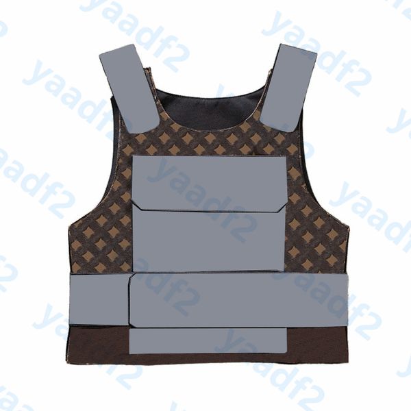 Braune Buchstaben Blumen Taktische Westen Herren Damen CS Game Body Armor Outdoor Leder Wandern Klettern Schutzweste Hip Hop Tank Tops Weste Taschenplattenhalter