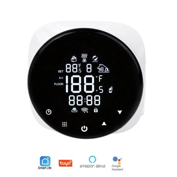 

smart home control wifi thermostat 16a temperature controller for electric floor heating tuya alexa voice phone app remote