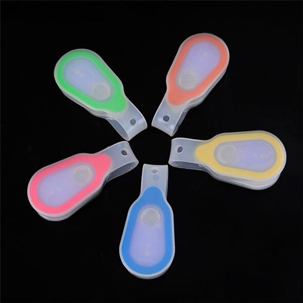 

bike lights 1 pc mini led silicone clip lamp night cycling running bag bicycle camping accessory