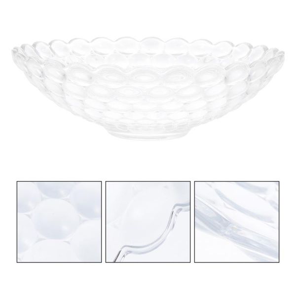 

dishes & plates 1 pc fruit plate glass creative snack tray living room container