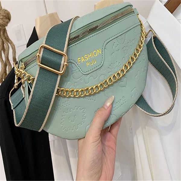 

waist bag pu leather shoulder women belt multifunctional chest crossbody bags