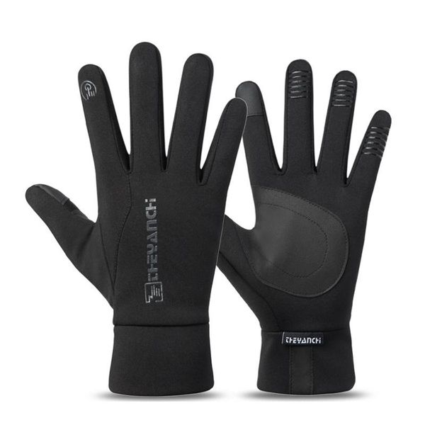 Guanti da ciclismo Touch Screen Antiscivolo Impermeabile Sport a dita intere Inverno Caldo Outdoor Antivento Uomo Donna