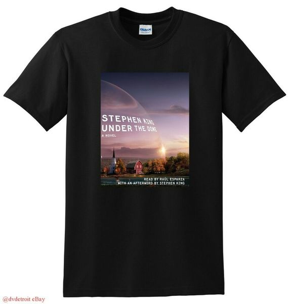 

under the dome t shirt stephen king book cover tee small medium large or xl, White;black
