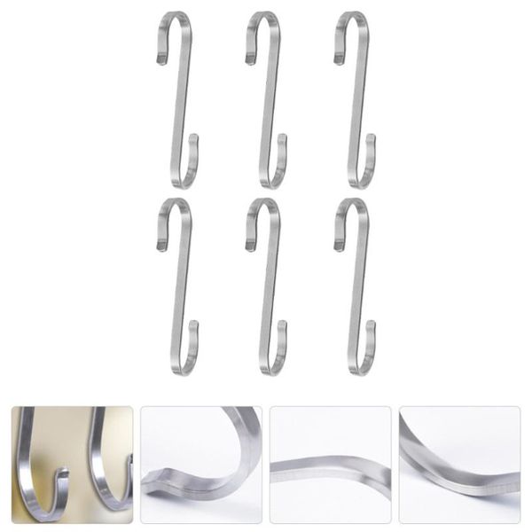 

hooks & rails 6pcs stainless steel hanging creative shape for home kitchen